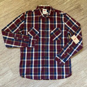 Levi's Portofino Fig Plaid Button Down Shirt